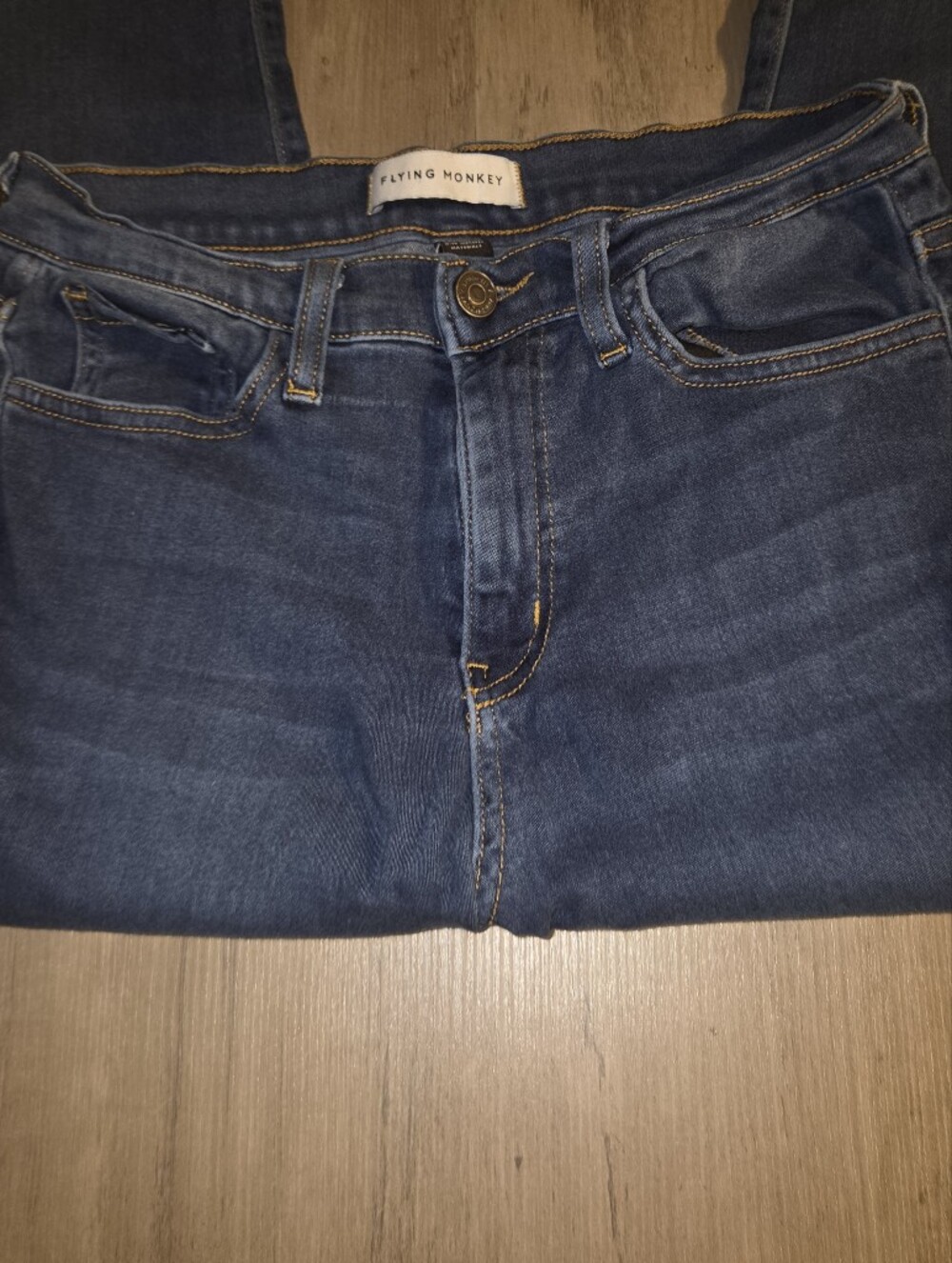 Flying Monkey Dark Wash Skinny Jeans Size 28 - Picture 3 of 7